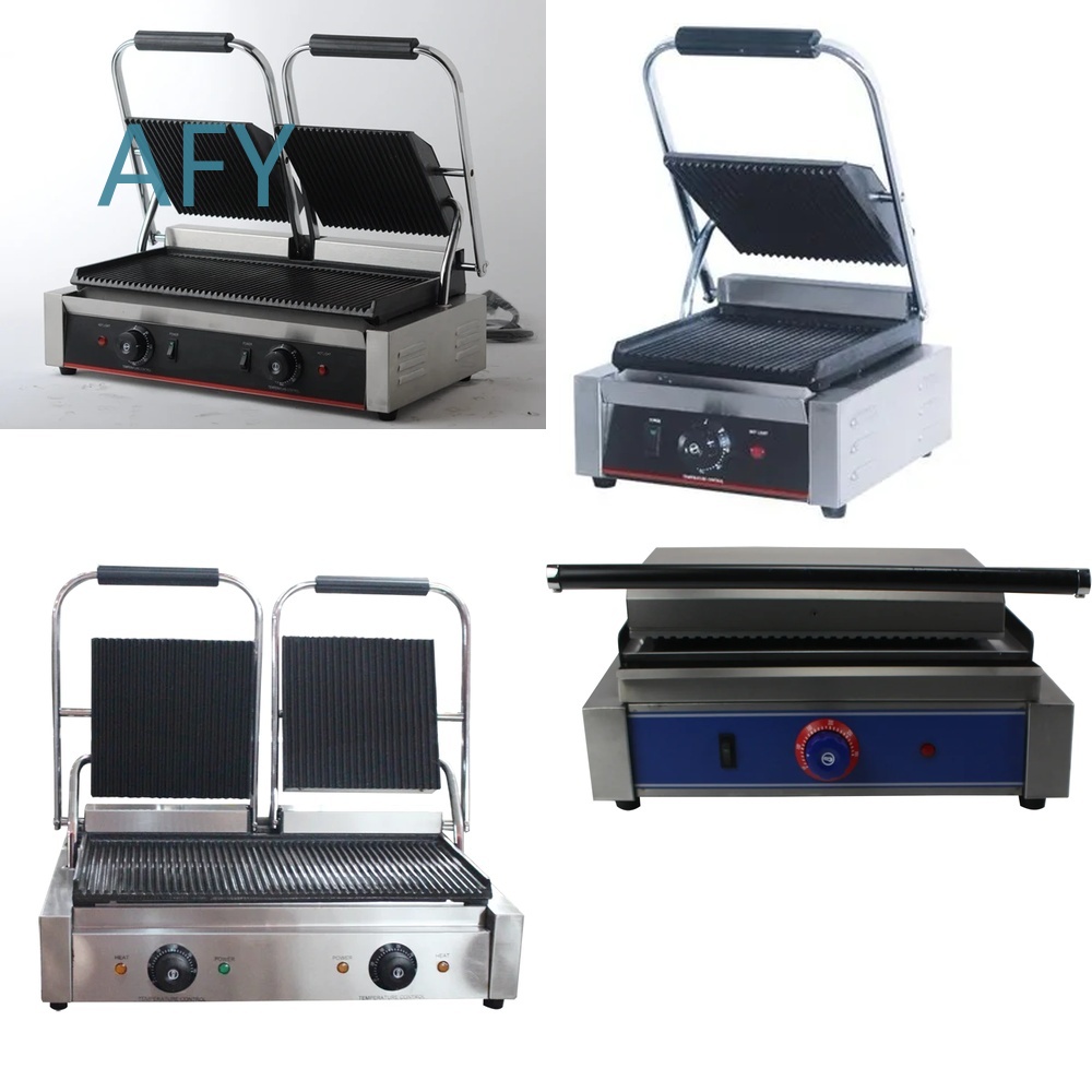 Commercial Kitchen Grill - Commercial Electric Panini Press Grill Machine