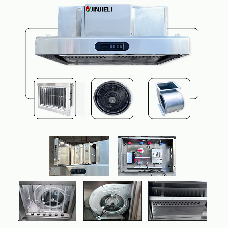 Over 98% Fume Removal Rate Ele - Commercial Kitchen Chimney recension och pris