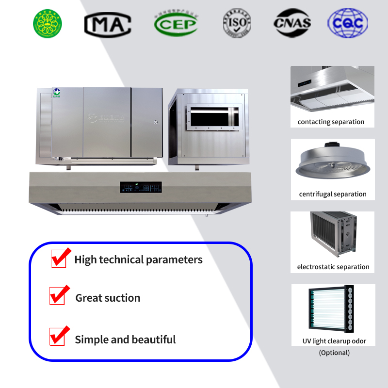 Electrostatic Commercial Exhau - Commercial Kitchen Chimney recension och pris