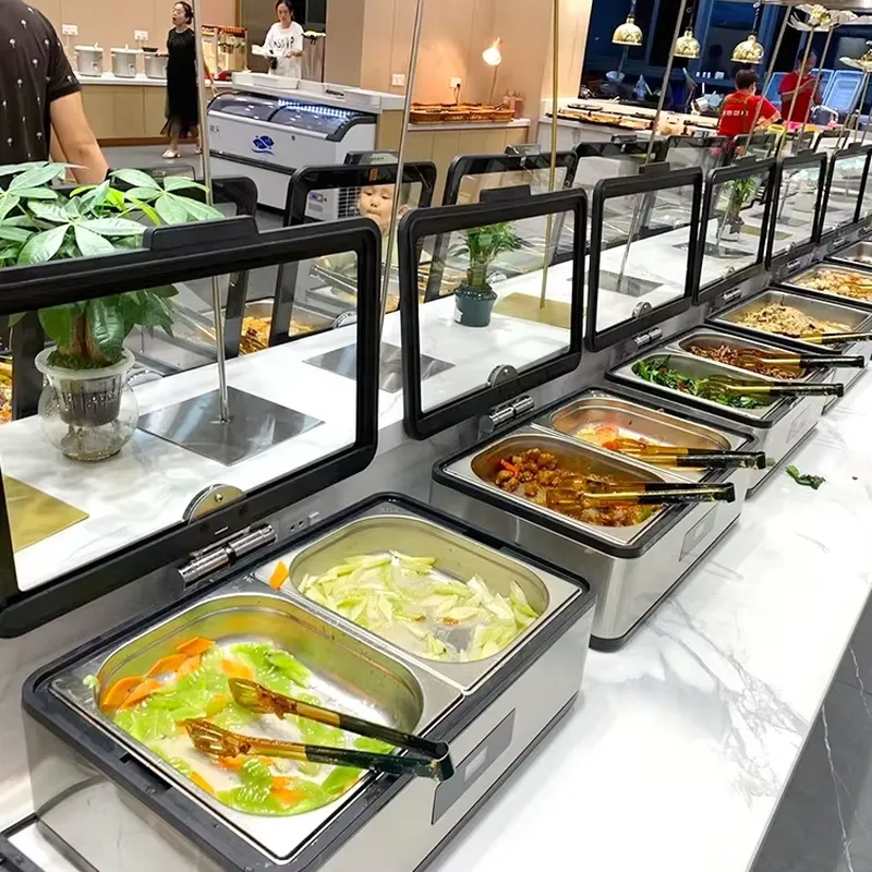 Chafing Dish with Glass Lid St - Food Warmer Display recension och pris