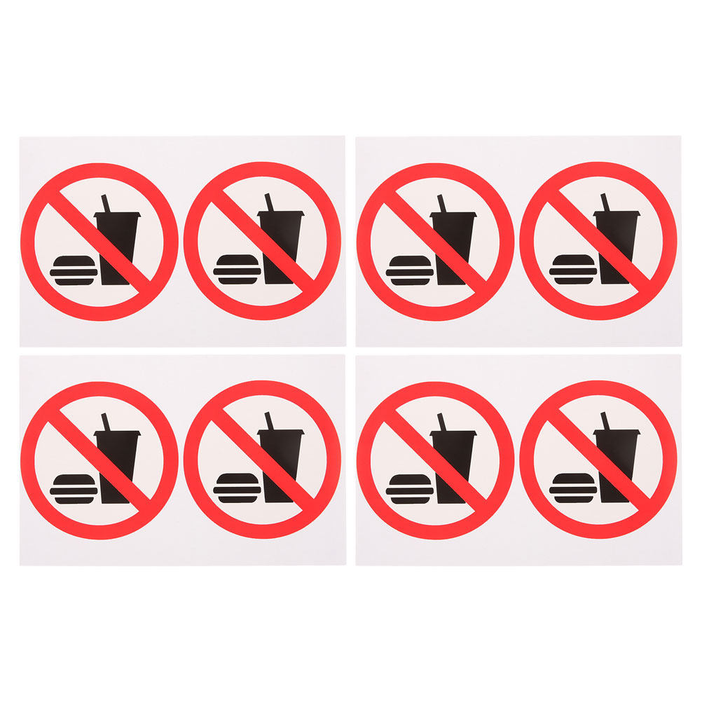 4Pcs No Food Or Drinks Allowed - Commercial Kitchen Warehouse recension och pris