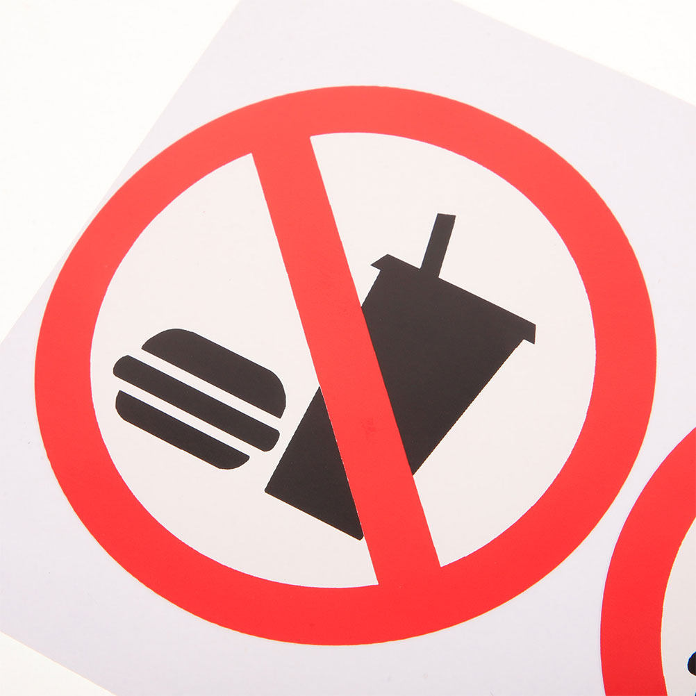 4Pcs No Food Or Drinks Allowed - Commercial Kitchen Warehouse recension och pris
