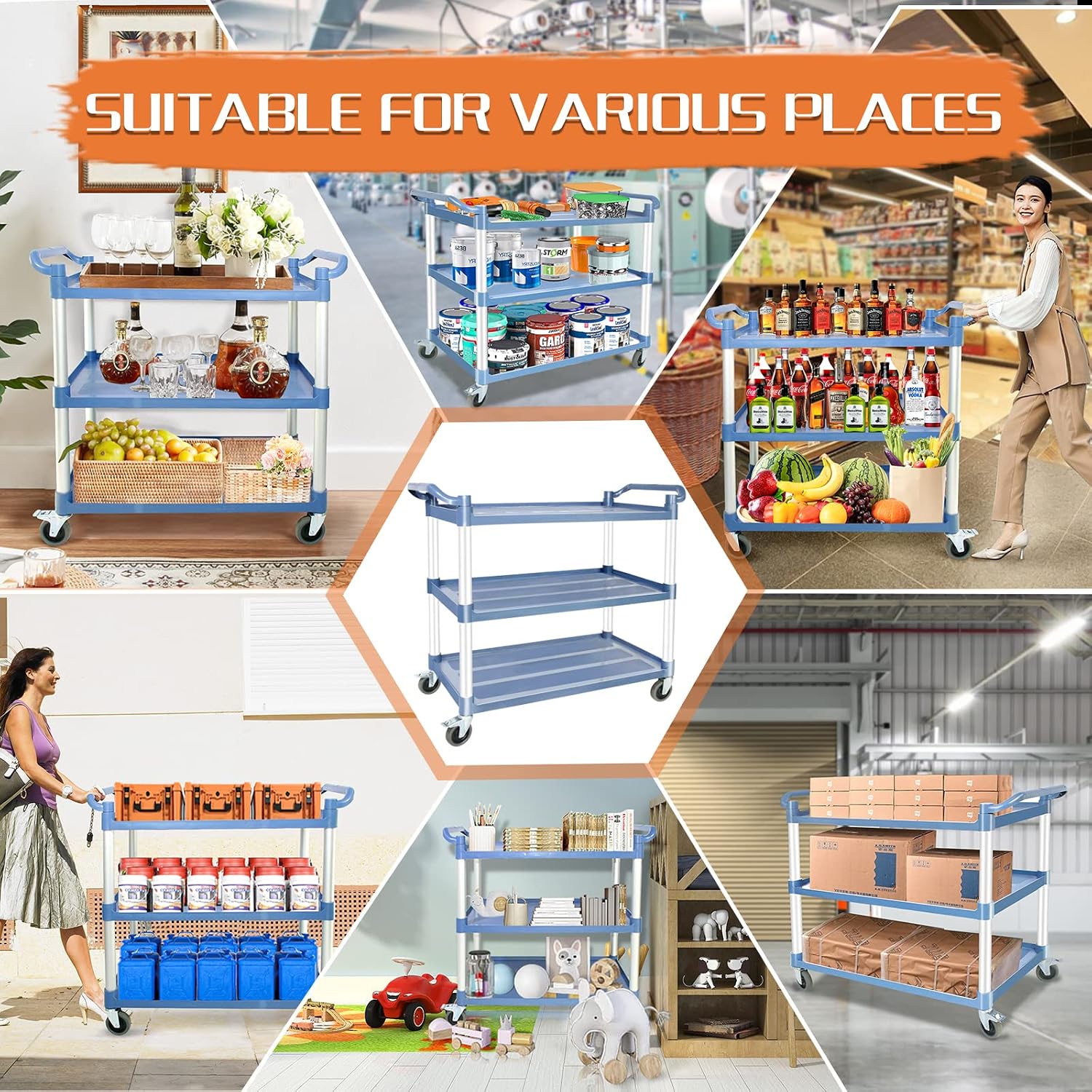 Large Heavy-Duty Grey Wheeled  - Commercial Kitchen Warehouse recension och pris