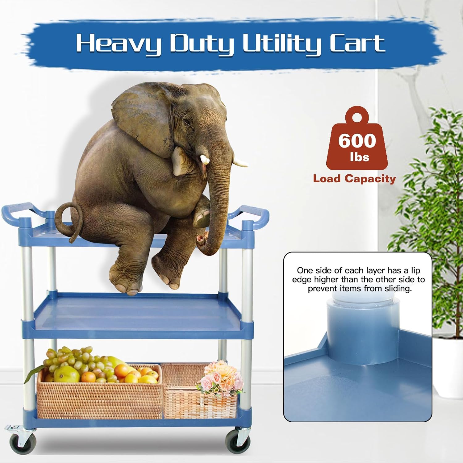 Large Heavy-Duty Grey Wheeled  - Commercial Kitchen Warehouse recension och pris