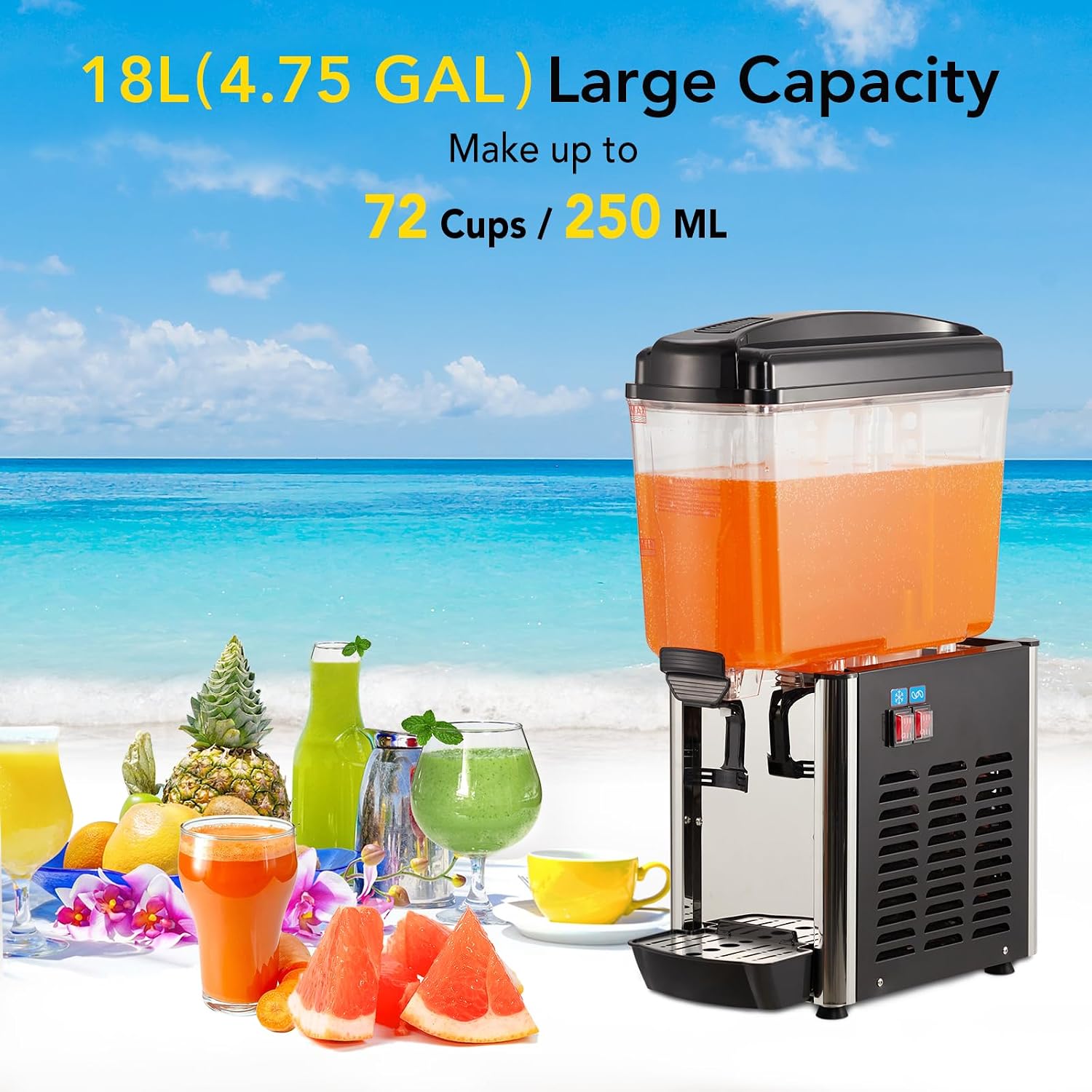 Tacleekii 18L Commercial Bever - Cold Drink Dispenser recension och pris